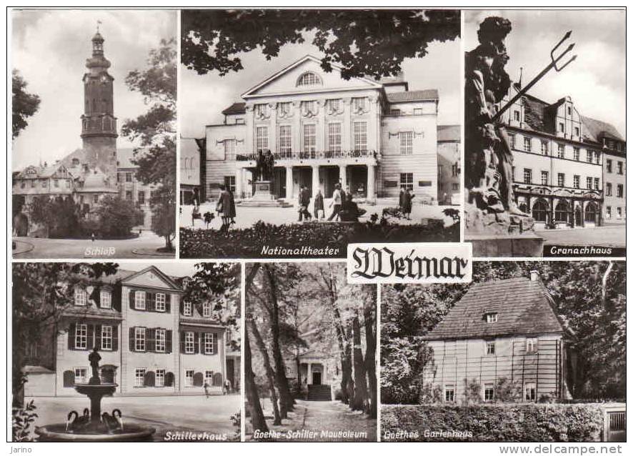 Deutschland, Weimar - Theater, Granachhaus, Schillerhaus, Goethe-Schiller Mausoleum,Goethe Gartenhaus, Mint 1979 - Weimar