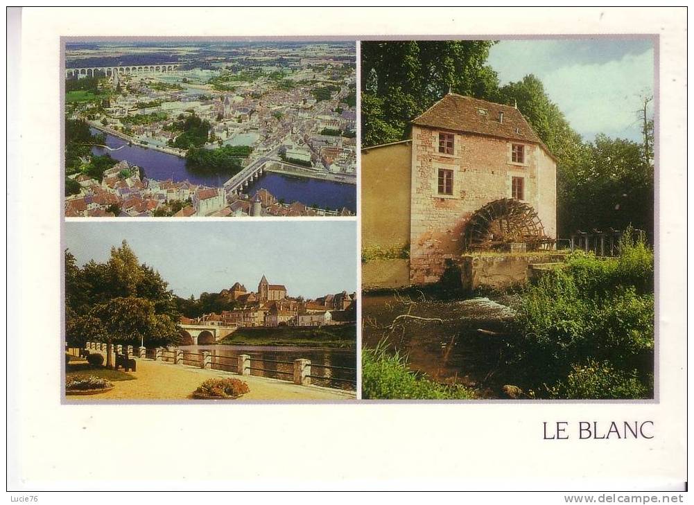 LE BLANC -  Panorama De La Ville -  3  Vues - Le Blanc