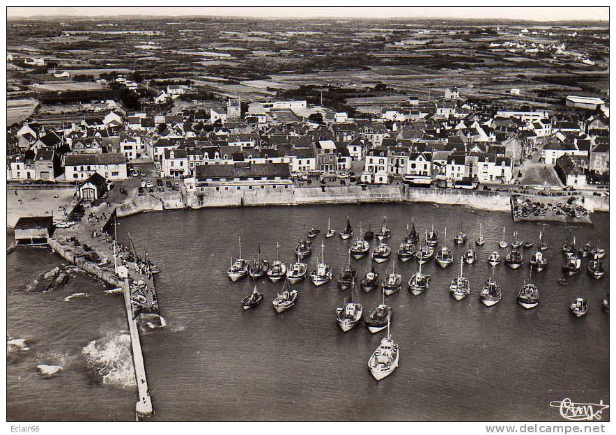 44    La Turballe ,  Vue Aerienne Du Port  CPSM  GRD Format  Dentellée   Année 1964 Edit  Combier Cim - La Turballe