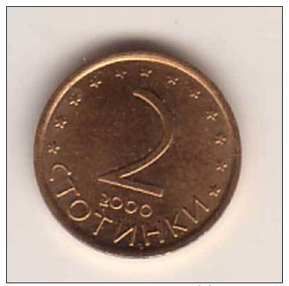 Bulgarien , 2 Stotinki , 2000 , ( G.Schön 231a  ) - Bulgarien