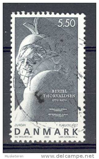 Denmark 2003 Mi. 1342  5.50 Kr Thorvaldsen Museum Plakat Poster Von Ole Woldbye - Used Stamps