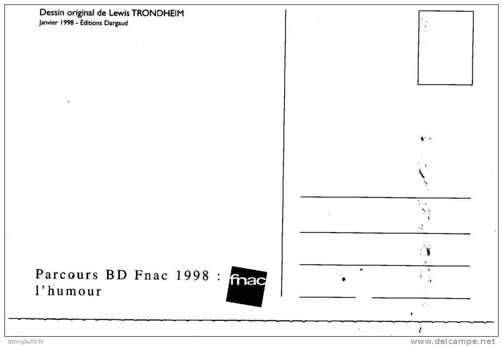 DESSINATEURS DIVERS. SERIE COMPLÈTE DE 6 CP PUBLICITAIRES. PARCOURS BD FNAC,L'HUMOUR. LE RIRE DANS TOUS SES ECLATS. 1998 - Postcards