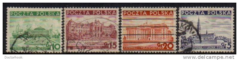 POLAND   Scott #  308-11  F-VF USED - Used Stamps
