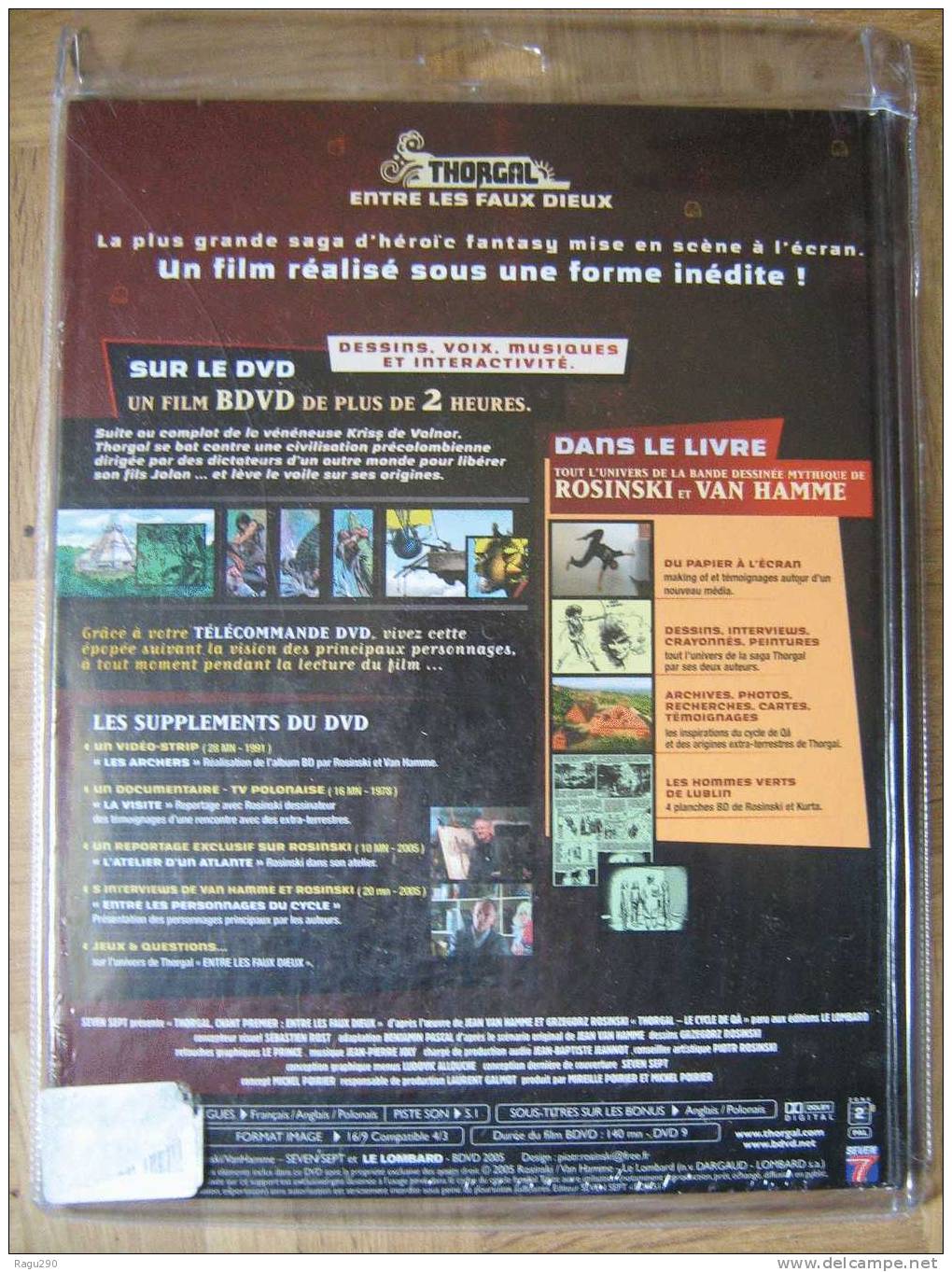 BD  DVD  THORGAL ENTRE LES FAUX DIEUX   NEUF Sous Blister D'origine Jamais Ouvert - Thorgal