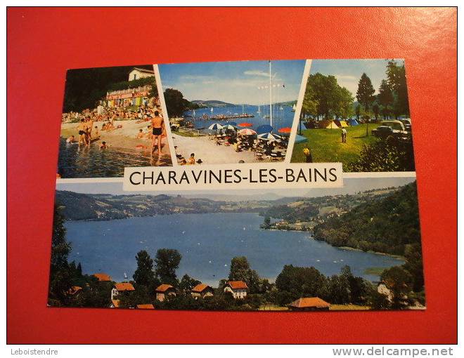 CPM-(38-ISERE)-CHARAVINES LES BAINS -MULTI-VUES -CARTE EN BON ETAT - Charavines