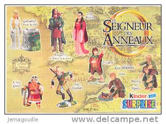 KINDER - LE SEIGNEUR DES ANNEAUX - Le Nain Gimli - Figurine Avec Bpz - Istruzioni