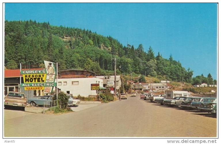 Sekiu WA  Street Scene, 1960s Vintage Postcard, Truck Camper Auto, Jefferson County - Sonstige & Ohne Zuordnung