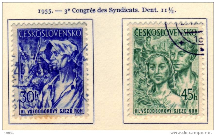 Tchécoslovaquie, CSSR : N° 801/802 (o) - Used Stamps