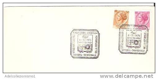 29206)lettera F.d.c. XXX° Ann. Vittoria Della Repubblica Con 30£+40£ Siracusana + Annullo - 1961-70: Storia Postale