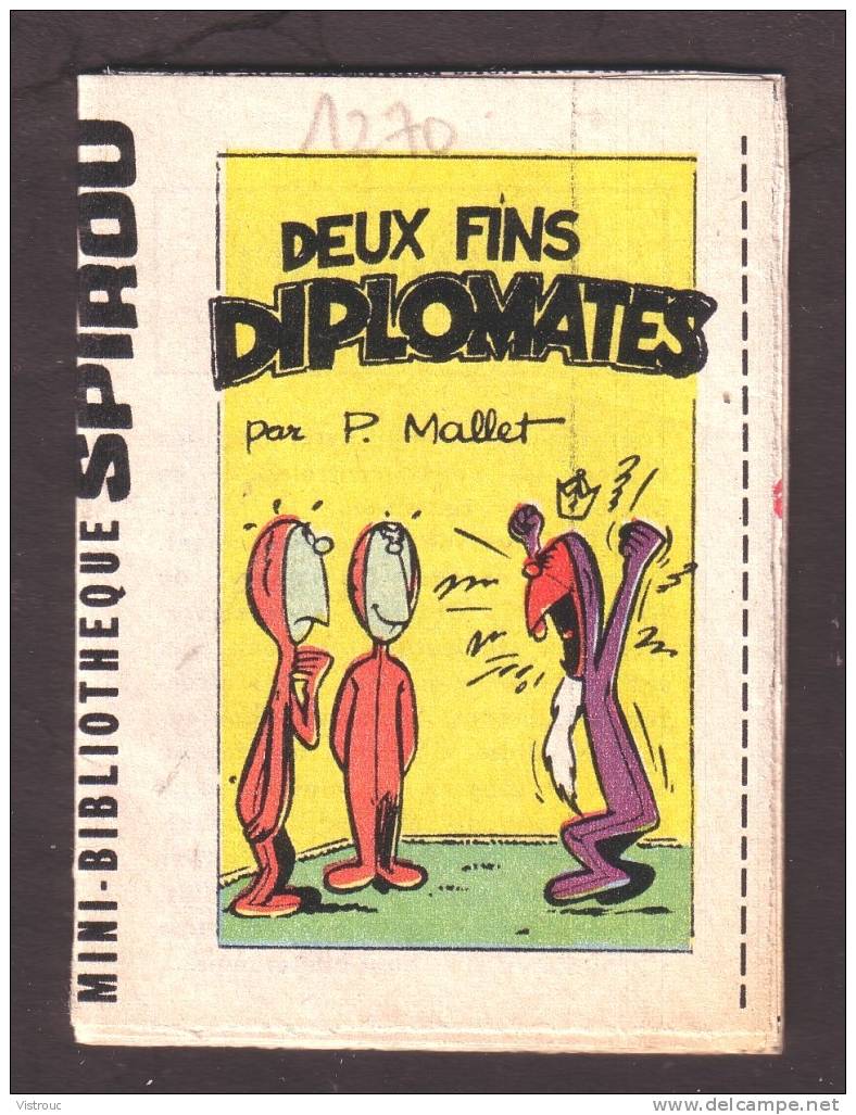 Mini-récit  N° 126 - "2 Fins Diplomates" De P. MALLET - Supplément à Spirou 1270 - Monté. - Spirou Magazine