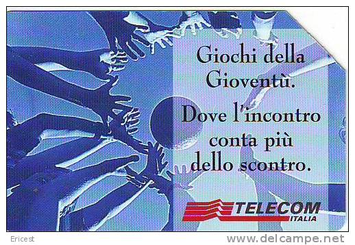 ITALIE 5000 LIRE GIOCHI DELLA GIOVENTU ETAT COURANT - Public Advertising