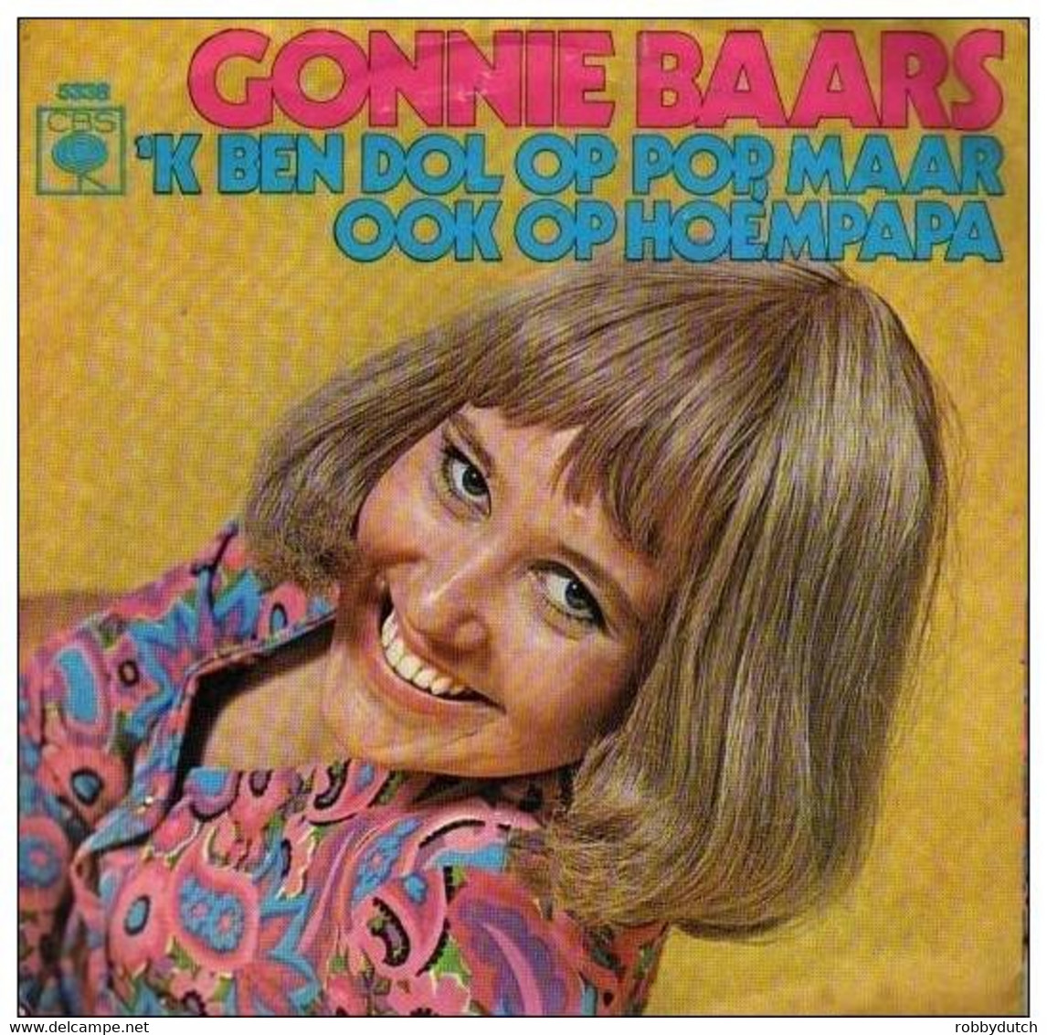 * 7" *  GONNIE BAARS  - 'K BEN DOL OP POP / IN M'N SWIMMING POOL (Holland 1970 Ex-!!!) - Andere - Nederlandstalig
