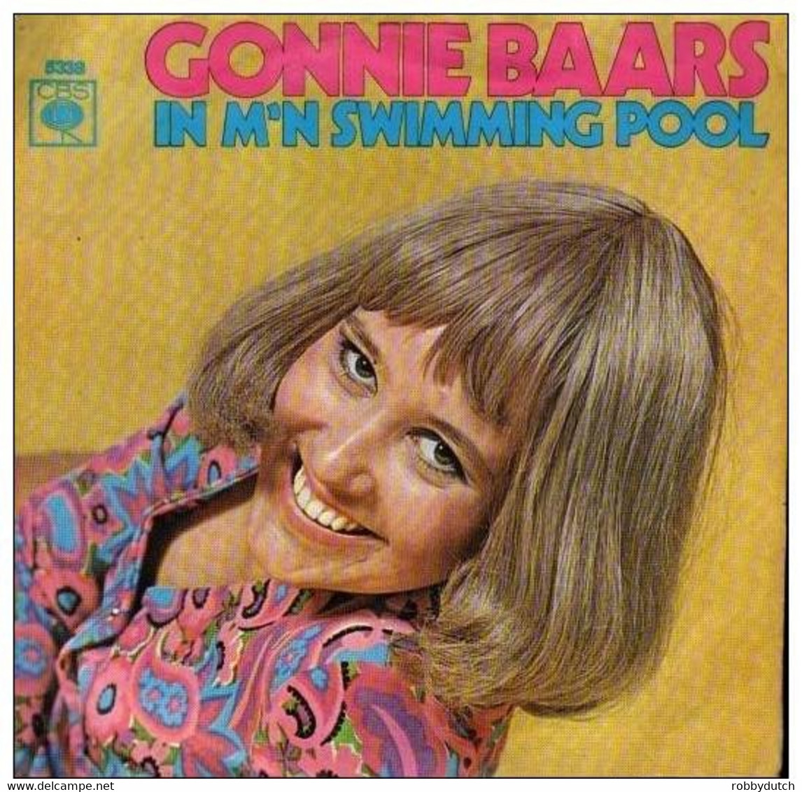 * 7" *  GONNIE BAARS  - 'K BEN DOL OP POP / IN M'N SWIMMING POOL (Holland 1970 Ex-!!!) - Other - Dutch Music