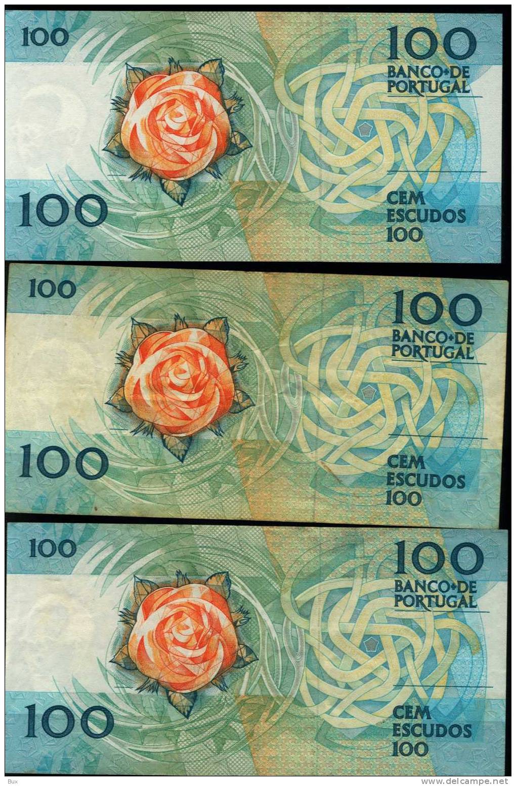 PORTUGUESA  BANCO DE  PORTUGAL  PORTOGALLO  LOTTO  6  BANCONOTE  100 ESCUDOS CONDIZIONI COME DA FOTO CART 39 - Portugal