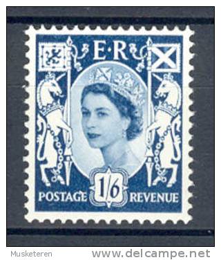 Great Britain Regional Issue Scotland 1968 Mi. 11  1'6 Sh'P Queen Elizabeth II No Wmk. MNH - Scotland