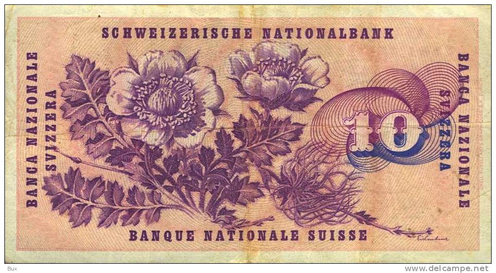 10  FRANCS BANQUE NATIONALE SUISSE  SVIZZERA SUISSE SWITZERLAND  FRANKEN   FRANCHI CONDIZIONI COME DA FOTO CART 43 - Suisse