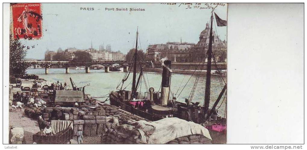 Paris   Port St Nicolas - The River Seine And Its Banks