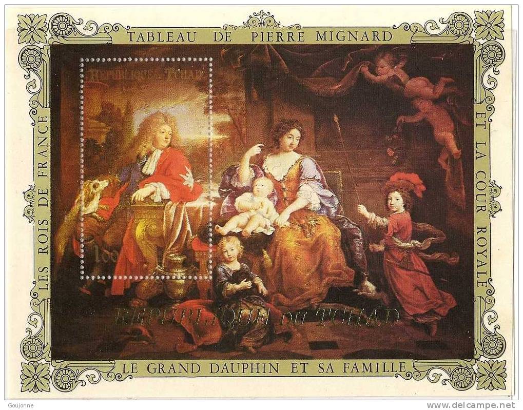 TCHAD    ROIS DE FRANCE  "Le Grand Dauphin Et Sa Famille " Tableau De  P.MIGNARD Non Référence YT** - Otros & Sin Clasificación