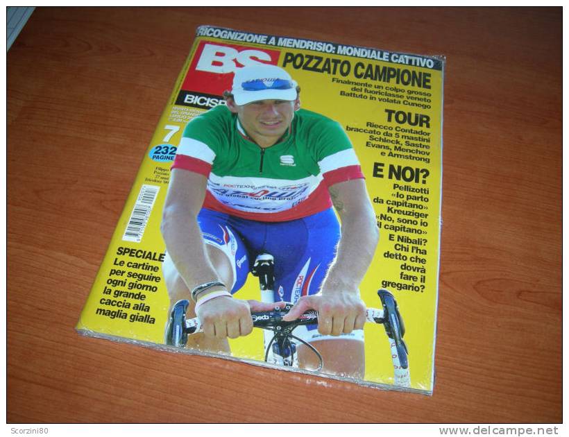 BS Bicisport 2009 N° 7 Luglio (Filippo Pozzato) NUOVO - Deportes