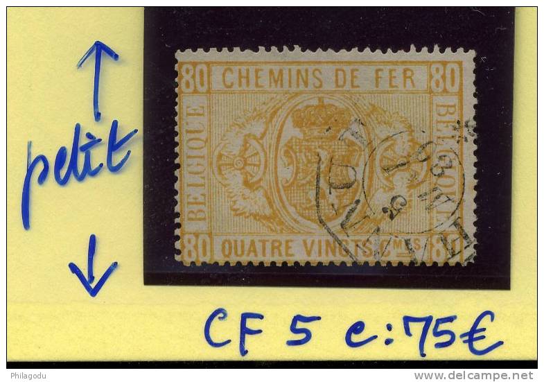 CF.5  Curiosité Moins Haut    Belle Oblitération    Cote2019= 75 E - Used