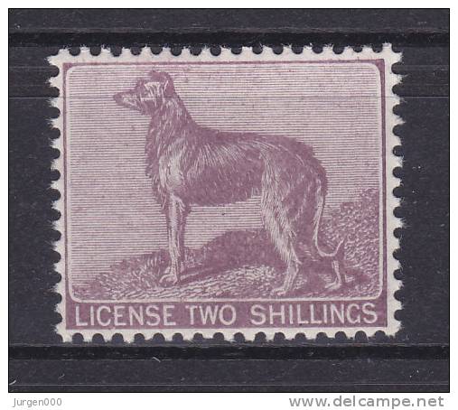 License Two Shillings ** (XX07658) - Steuermarken
