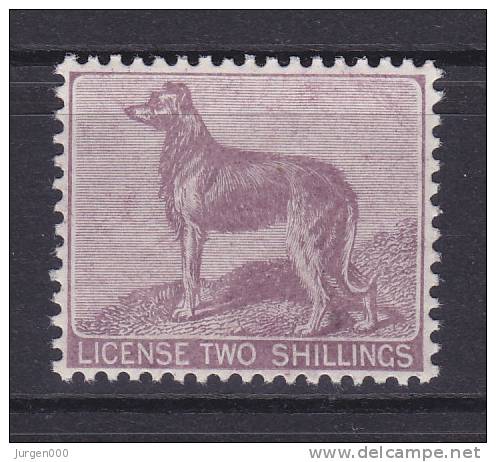 License Two Shillings ** (XX07673) - Fiscaux