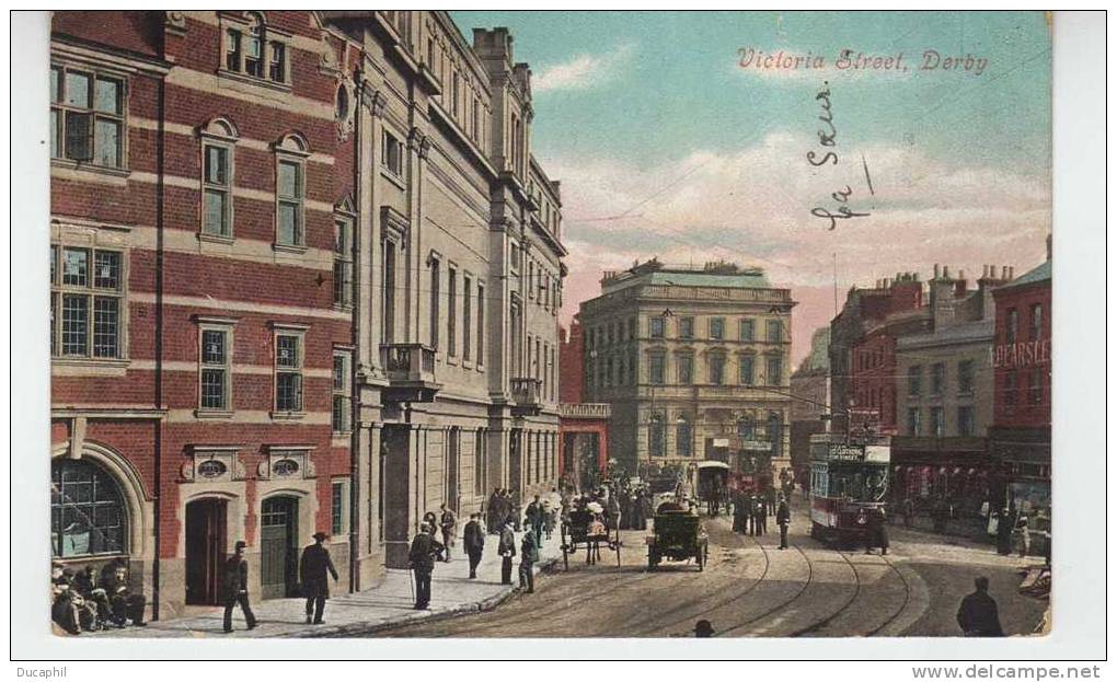 VICTORIA STREET  DERBY  1906 - Derbyshire