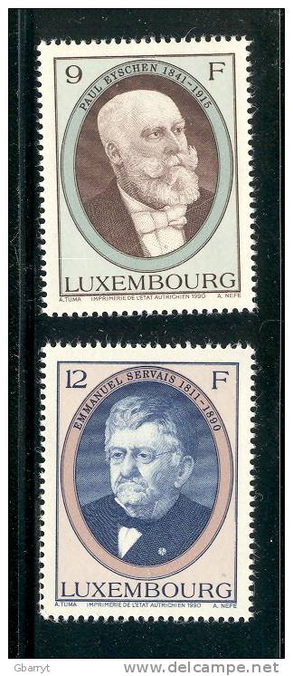 Luxembourg Scott # 835 - 836 MNH VF Complete Prime Ministers.............................H56 - Unused Stamps