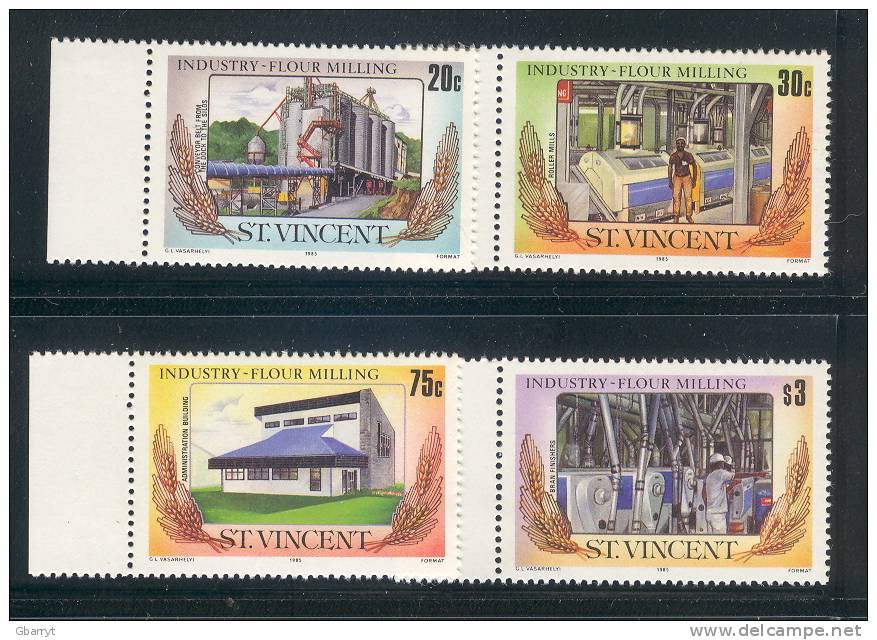 St Vincent Scott  # 882 - 885 MNH VF Complete Flour Milling................................C56 - St.Vincent (1979-...)