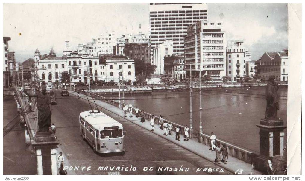 Z2174 Brazil Ponte Mauricio De Nassau Recife Circulated 1962 - Recife