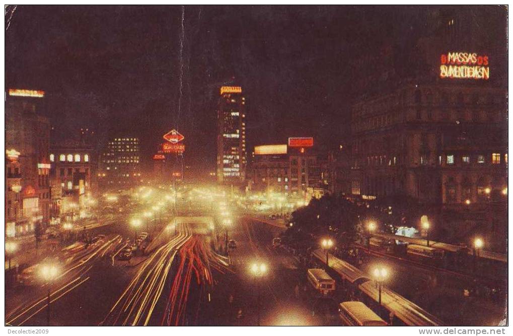 Z2178, Sao Paulo Brasil, Vista Noturna Do Novo Anhangabau - São Paulo