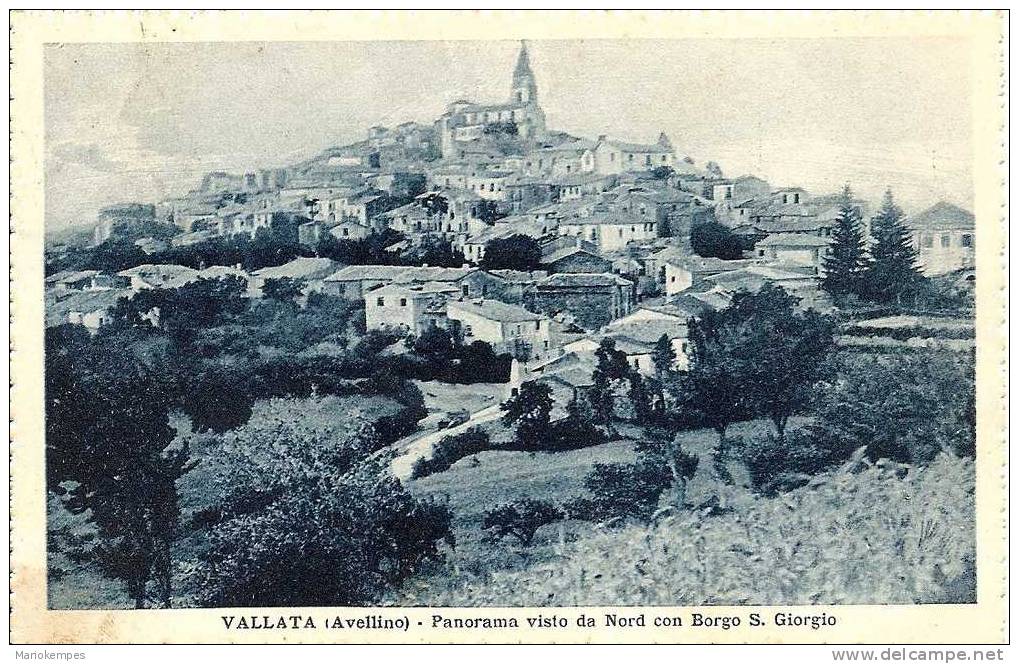 VALLATA  -  Panorama Visto Da Nord Con Borgo S. Giorgio - Avellino