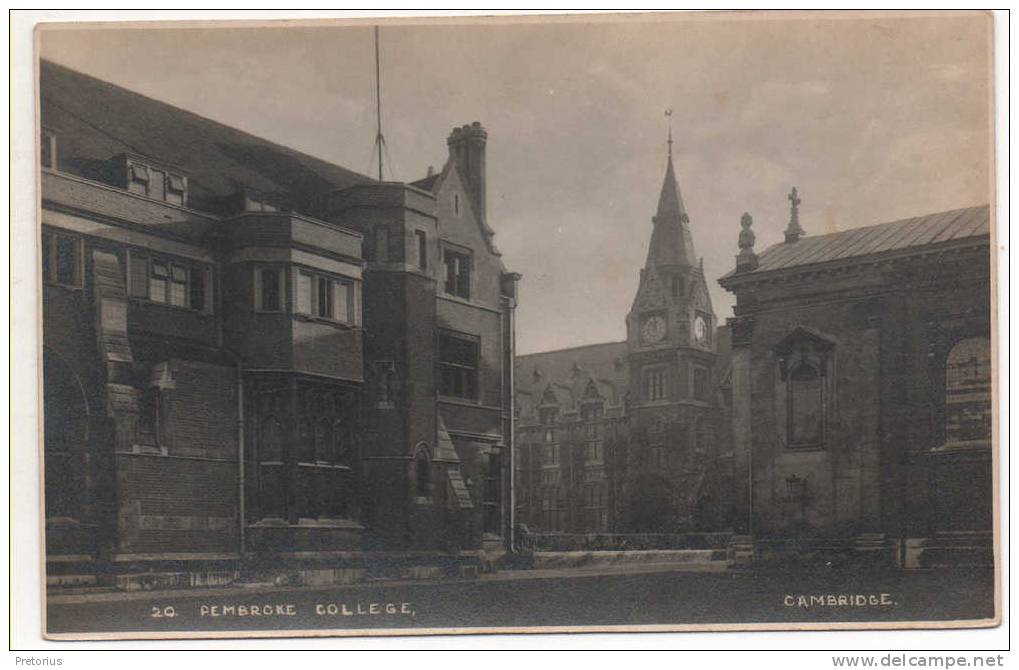 *** ANGLETERRE / ENGLAND / CAMBRIDGE - PEMBROKE COLLEGE - PUBLISHED BY THE FRIAR HOUSE CAFE BENE'T STREET *** - Cambridge