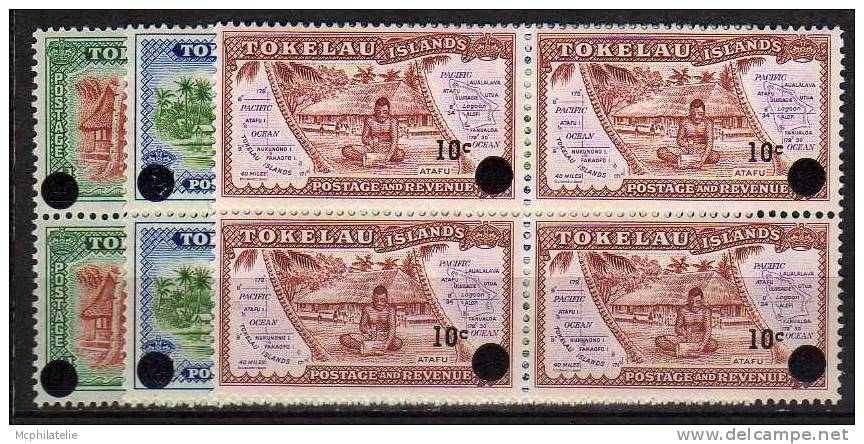 Tokelau Islands N° 9 / 11 ** Blocs De 4 - Tokelau