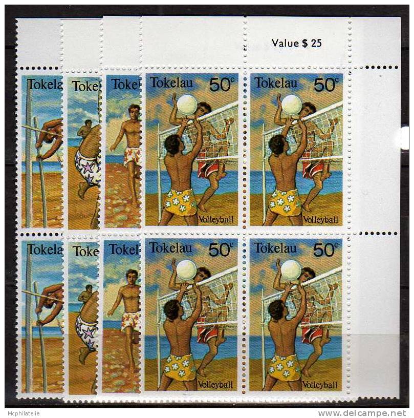 Tokelau Islands N° 77 / 80 ** Blocs De 4 - Tokelau