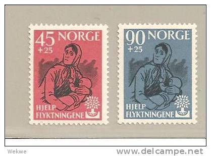 Nor Mi.Nr.442-43/- NORWEGEN -  Flüchtlinge 1960 ** - Unused Stamps