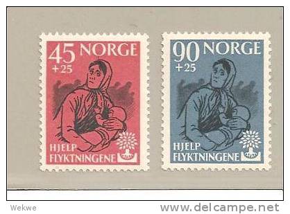 Nor Mi.Nr.442-43/- NORWEGEN -  Flüchtlinge 1960 ** - Ungebraucht