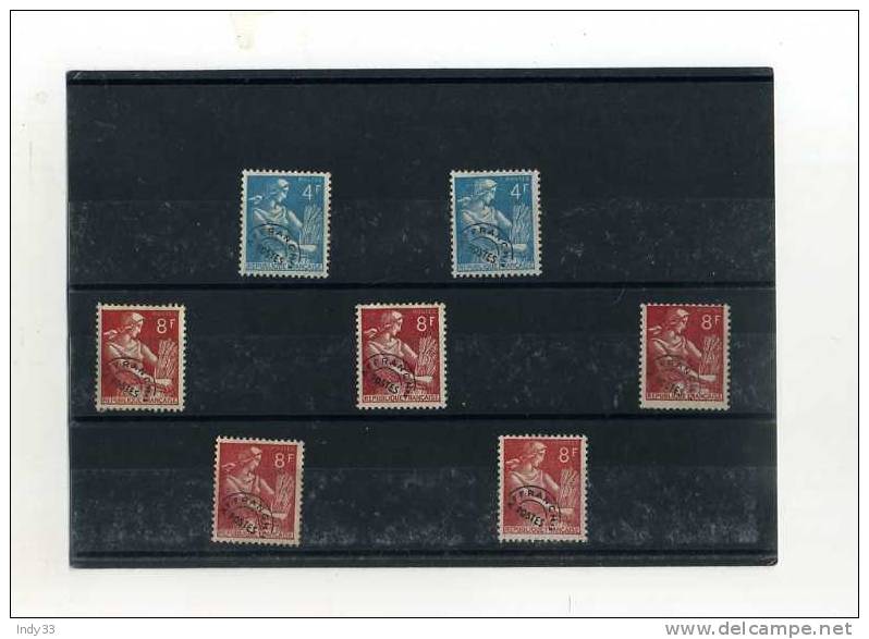 -  FRANCE 1953/60 . PREOS  TYPE MOISSONNEUSE - 1953-1960