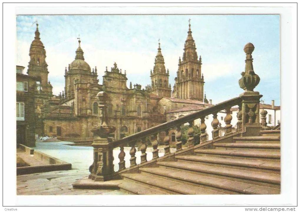 ESPAÑA,Espagne,Spain,Spanje. SANTIAGO DE COMPOSTELA.Catedral (2scans) - Santiago De Compostela