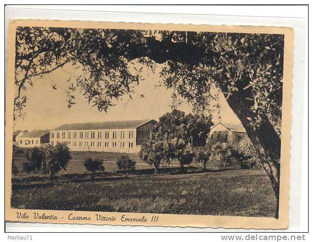 Calabria VIBO VALENTIA Caserma VE III 1955 Viaggiata - Vibo Valentia