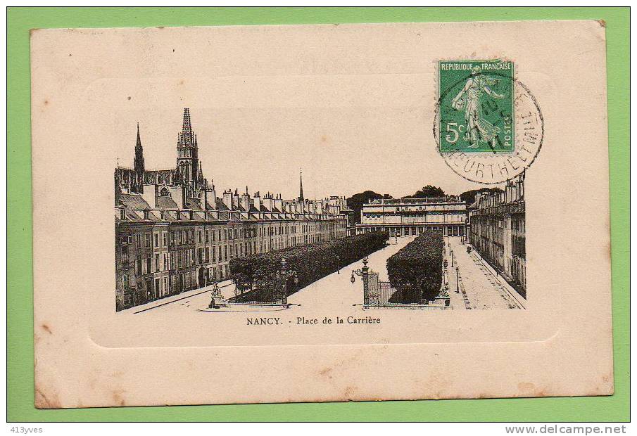 NANCY : Palais De La Carrière,  Illustration En Cuvette - Nancy