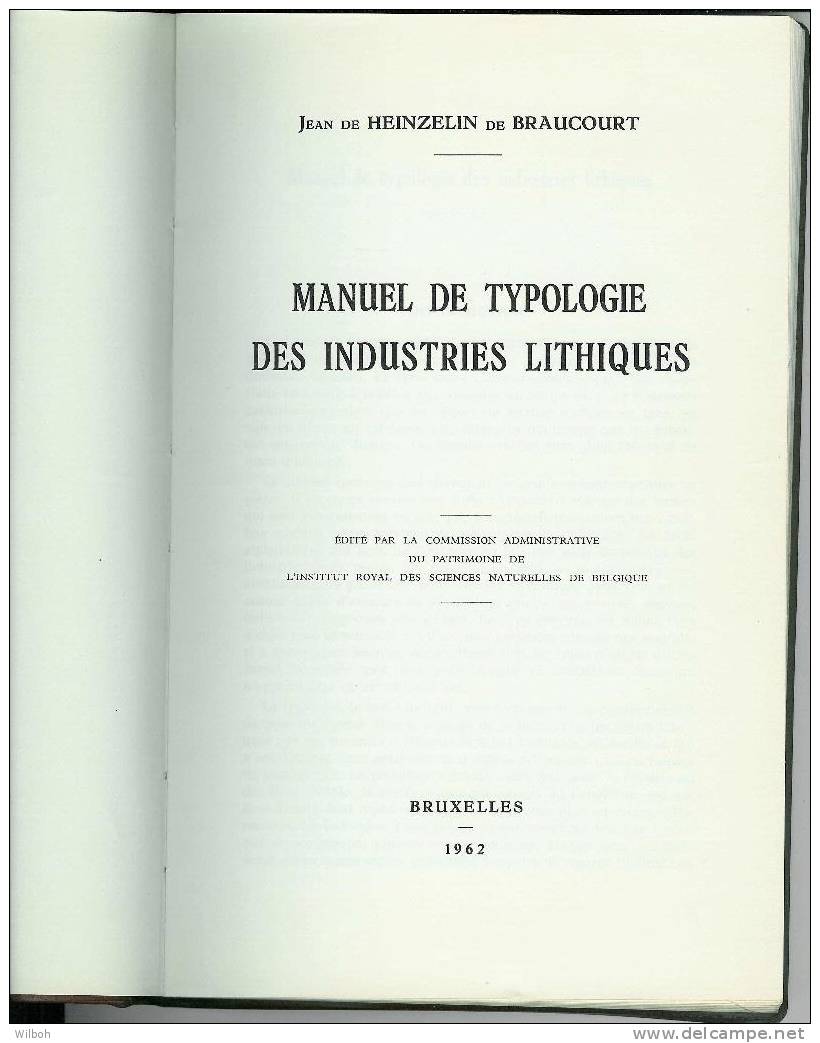 Manuel De Typologie Des Industries Lithiques - Gesigneerde Boeken