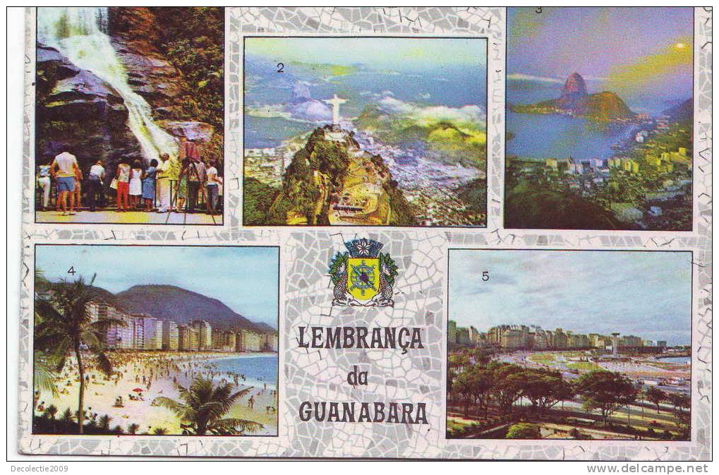 Z2196, Brazil, Rio De Janeiro, Floresta Da Tijuca, Vista Do Corcovodo,Pao De Acucar Ao Luar,Praia De Copacabana - Copacabana