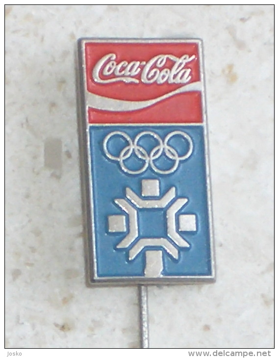 WINTER OLYMPIC GAMES 1984. * COCA-COLA Pin * Badge Jeux Olympiques Juegos Jogos Olímpicos Olympiade Olimpiadi Olympia - Coca-Cola