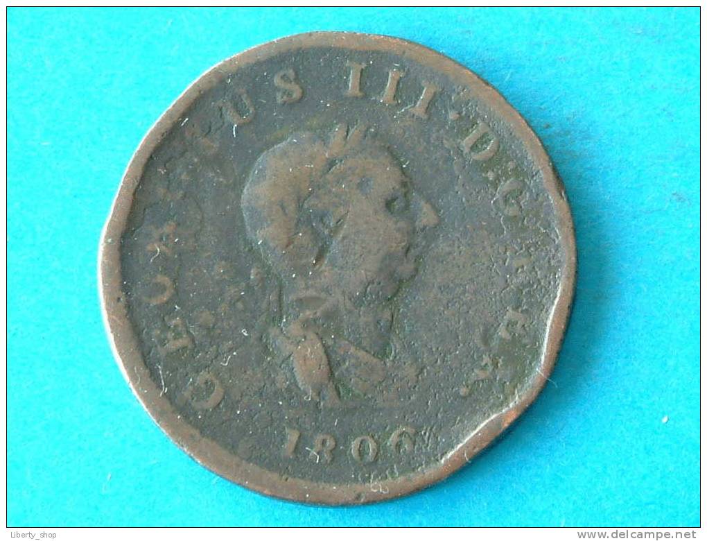 HALF PENNY 1806 KM 662 ! - B. 1/2 Penny