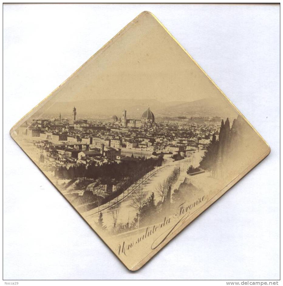 RARA PARTECIPAZIONE DI NOZZE GRAVINA DI PUGLIA 1911 CON FOTO DI FIRENZE. LEGGI - Otros & Sin Clasificación