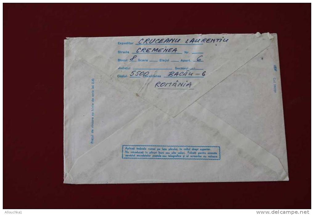 LETTER MARCOPHILIA LETTRE ILLUSTREE  125 ANS FONDATION  UNIVERSITE DE BUCAREST ROUMANIE ROMANIA ROMINA 1991 - Postmark Collection