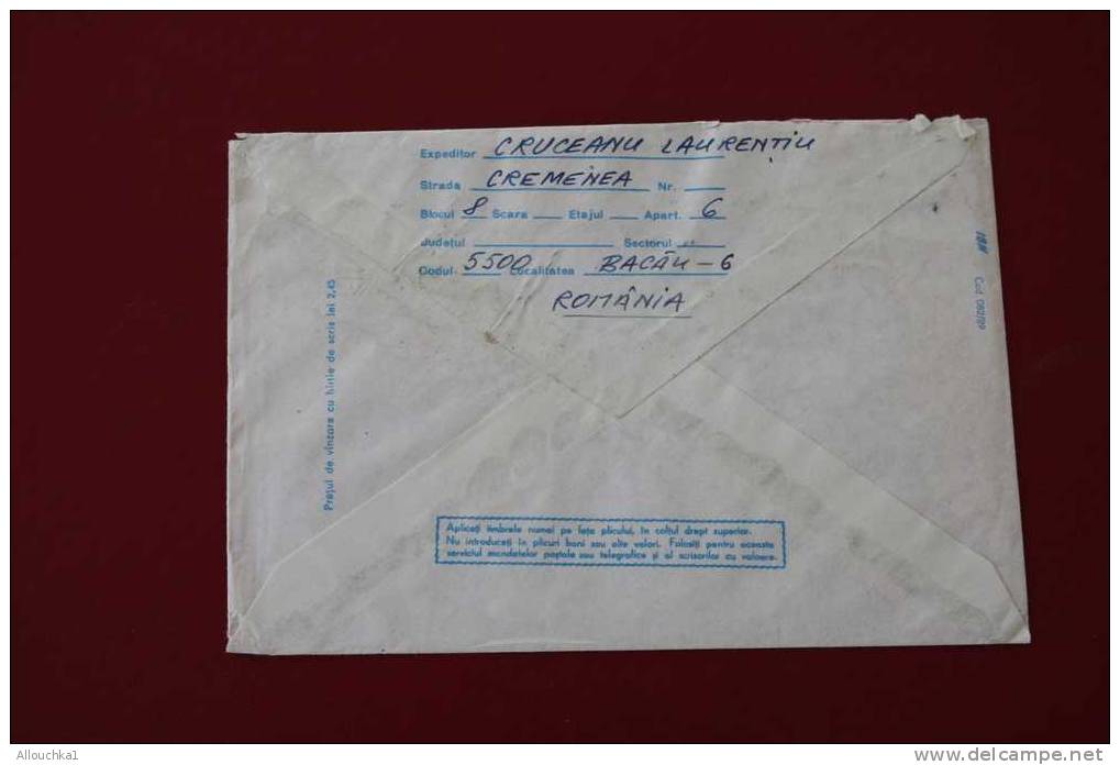 LETTER MARCOPHILIA LETTRE ILLUSTREE  125 ANS FONDATION  UNIVERSITE DE BUCAREST ROUMANIE ROMANIA ROMINA 1991 - Marcophilie