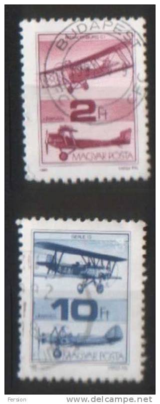 Hungary Ungarn - 1988 - Luftpost Air Mail - Mi. 3985+3987 - Used Stamps