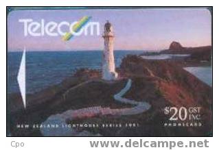 # NEW_ZEALAND NZ7S_3 1991 Lighthouse Issue - Castle Point 20 Gpt 01.91 Tres Bon Etat - Nuova Zelanda